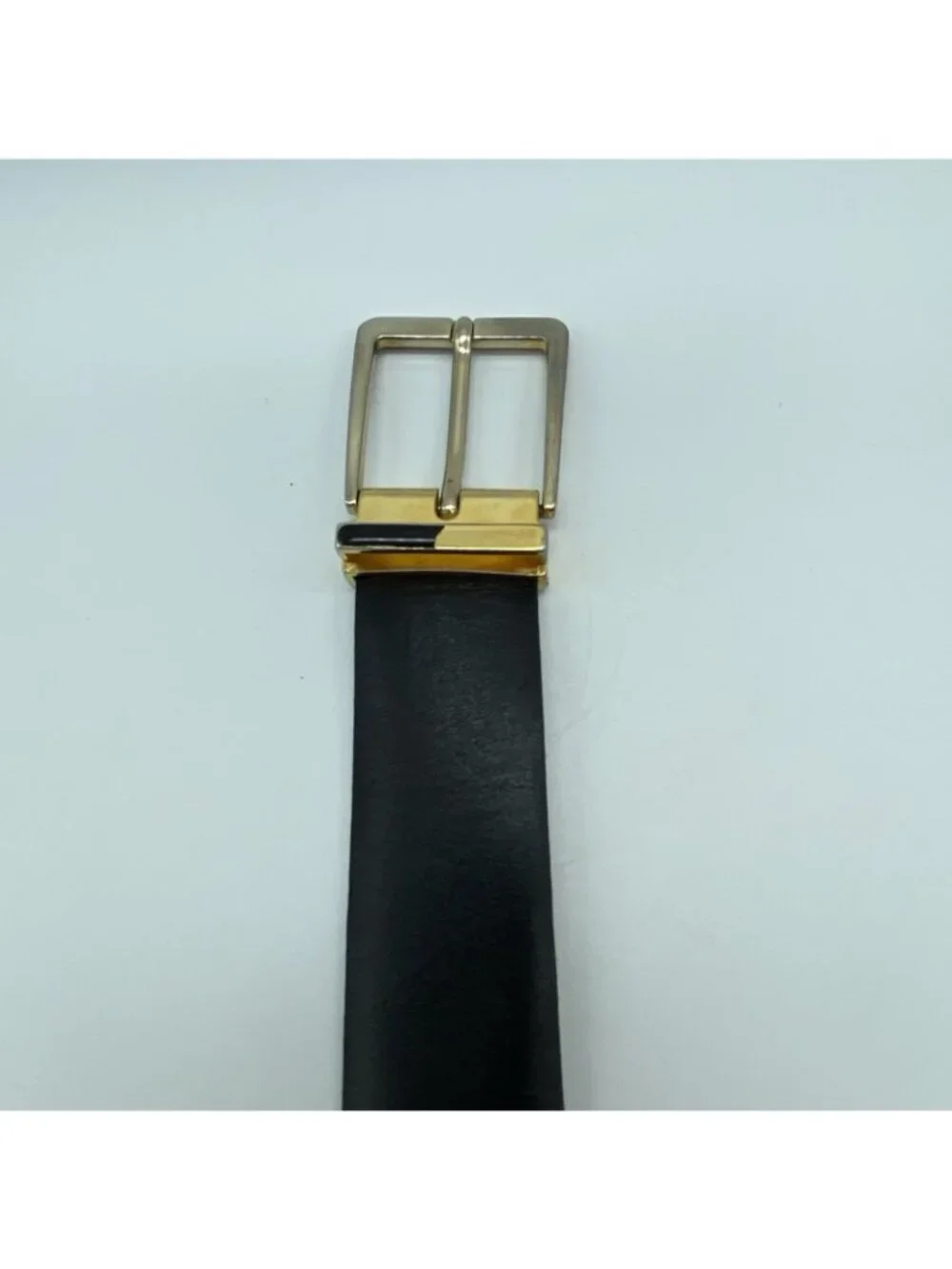 Buxton Bridlehide Leather Belt Black Size 38 USA Made Style 4005 1 3/8